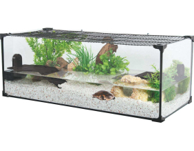Terrarium pour tortue aquatique Karapas pro 120 litres (Noir)
