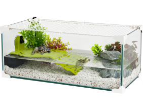 Terrarium pour tortues d'eau Karapas 60 (Blanc)