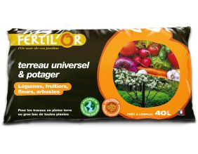 Terreau universel et potager pleine terre ou bac 40 litres