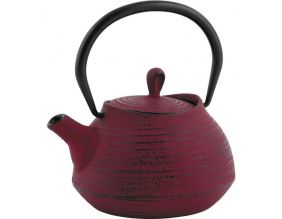Théière en fonte rouge 0.7 litres
