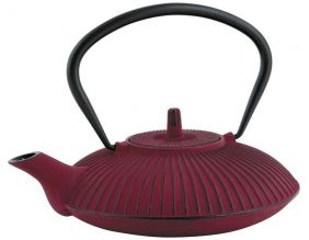 Théière 0.8l en fonte rouge