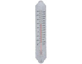 Thermomètre de jardin en zinc patiné 50cm