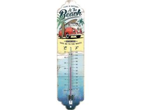 Thermomètre en métal Pub 28 x 6.5 cm (Van VW Bulli - Beach)