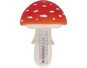 Thermomètre en résine Amanite