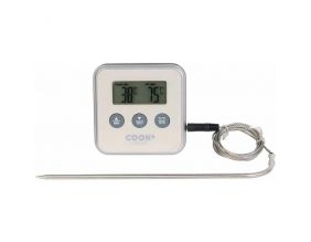 Thermomètre à sonde et minuteur électronique (Taupe)