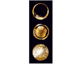 Toile décorative Golden circle 30 x 80 cm