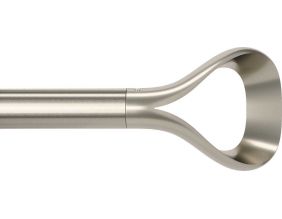 Tringle à rideaux extensible Loop (Nickel)
