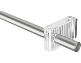Tringle à rideaux extensible en acier Flute
