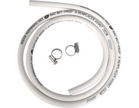 Tuyau gaz souple 6 x 12 mm 1m50 avec 2 colliers