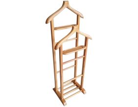 Valet de nuit en bois brut Beta