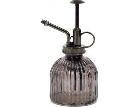 Vaporisateur en verre ciselé 15.5 cm (Gris)