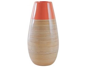 Vase en bambou laqué