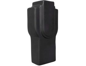 Vase en céramique Art rectangles 23 cm (Noir)