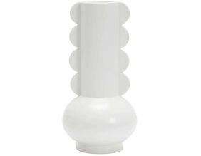 Vase en céramique 8 x 15 cm Lola (Blanc)