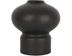 Vase en céramique Sphère 23 cm (Noir)