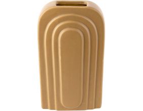 Vase en céramique ocre Arc (Grand modèle)