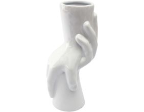 Vase en dolomite Main 24 cm