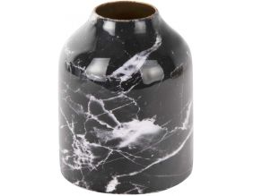 Vase effet marbre Marble extra 9 x 10 cm (Noir)