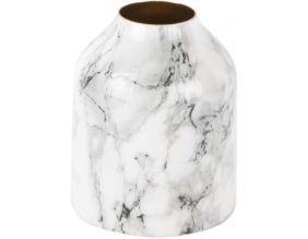 Vase effet marbre Marble extra 9 x 10 cm (Blanc)