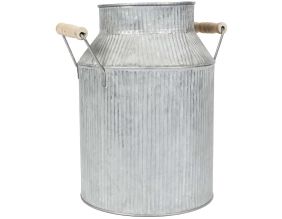 Vase en forme de pot à lait en métal (18.5 x 26.5 x 13 cm)