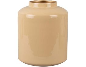 Vase en métal Enamel 19 x 23 cm (Sable)