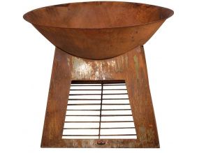 Vasque porte bûches en métal (60 cm)