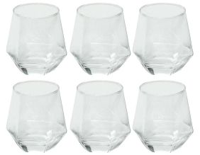 Verre en forme diamant 30 cl (Lot de 6)