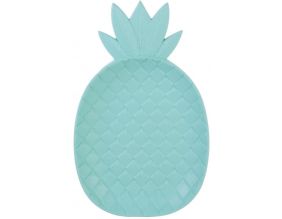 Vide-poche en bois coloré Ananas (Bleu vert)