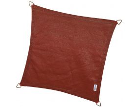 Voile d'ombrage carrée Coolfit terracotta (3,6 x 3,6 m)