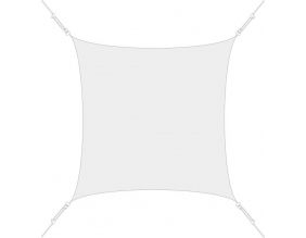 Voile d'ombrage carrée 4 x 4m (Blanc)