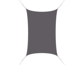 Voile d'ombrage rectangle 3 x 4,5m (Ardoise)