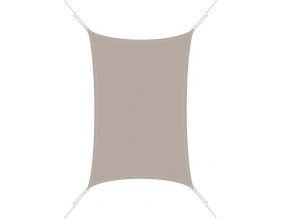 Voile d'ombrage rectangle 3 x 4,5m (Taupe)