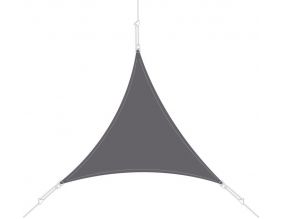 Voile d'ombrage triangle 4x4x4m (Ardoise)