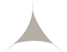 Voile d'ombrage triangle 4x4x4m (Taupe)