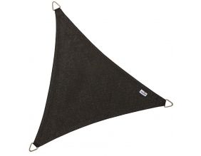 Voile d'ombrage triangulaire Coolfit noir (5 x 5 x 5 m)