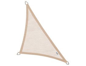 Voile d'ombrage triangulaire Coolfit sable (5 x 5 x 7.1 m)