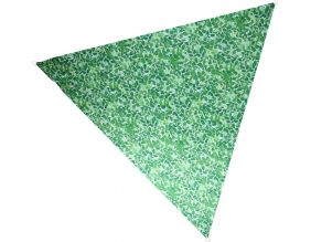 Voile d'ombrage triangulaire avec sac de rangement (Motif feuilles)