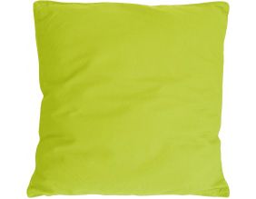 Coussin en coton coloré Salsa 45 cm (Vert anis)