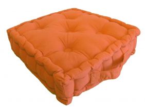 Coussin de sol en coton 40 cm (Orange)