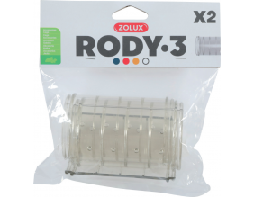 2 tubes droits pour connexion de cages Rody