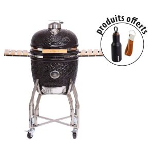 Barbecue grill Kamado en céramique haut de gamme (porte clés et gourde offerts) (L - 49 cm)