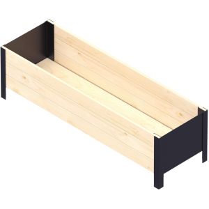 Jardinière en bois et métal Modern (Bas)