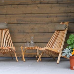 Chilienne en bois EcoChair (coussin offert) (Aulne)