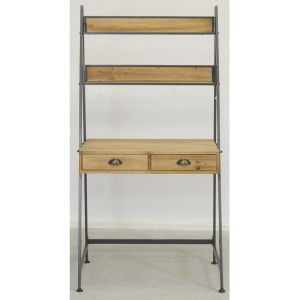 Étagère bureau en bois et métal