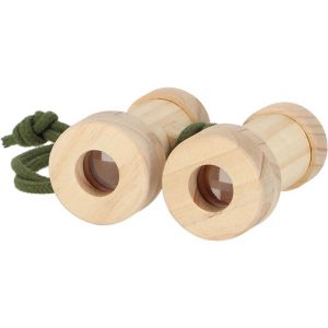 Jumelles pour enfants en bois de pin