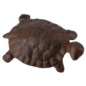 Tortue décorative en fonte (11,4 x 7,4 cm)