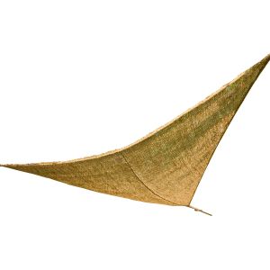 Voile d'ombrage triangulaire en fibre de coco 3.50 m