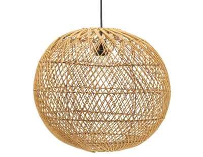 Abat-jour boule en rotin (Grand modèle)