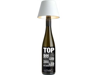 Abat-jour à fixer sur bouteille Top 11 cm (Blanc)