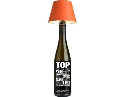 Abat-jour à fixer sur bouteille Top 11 cm (Orange)